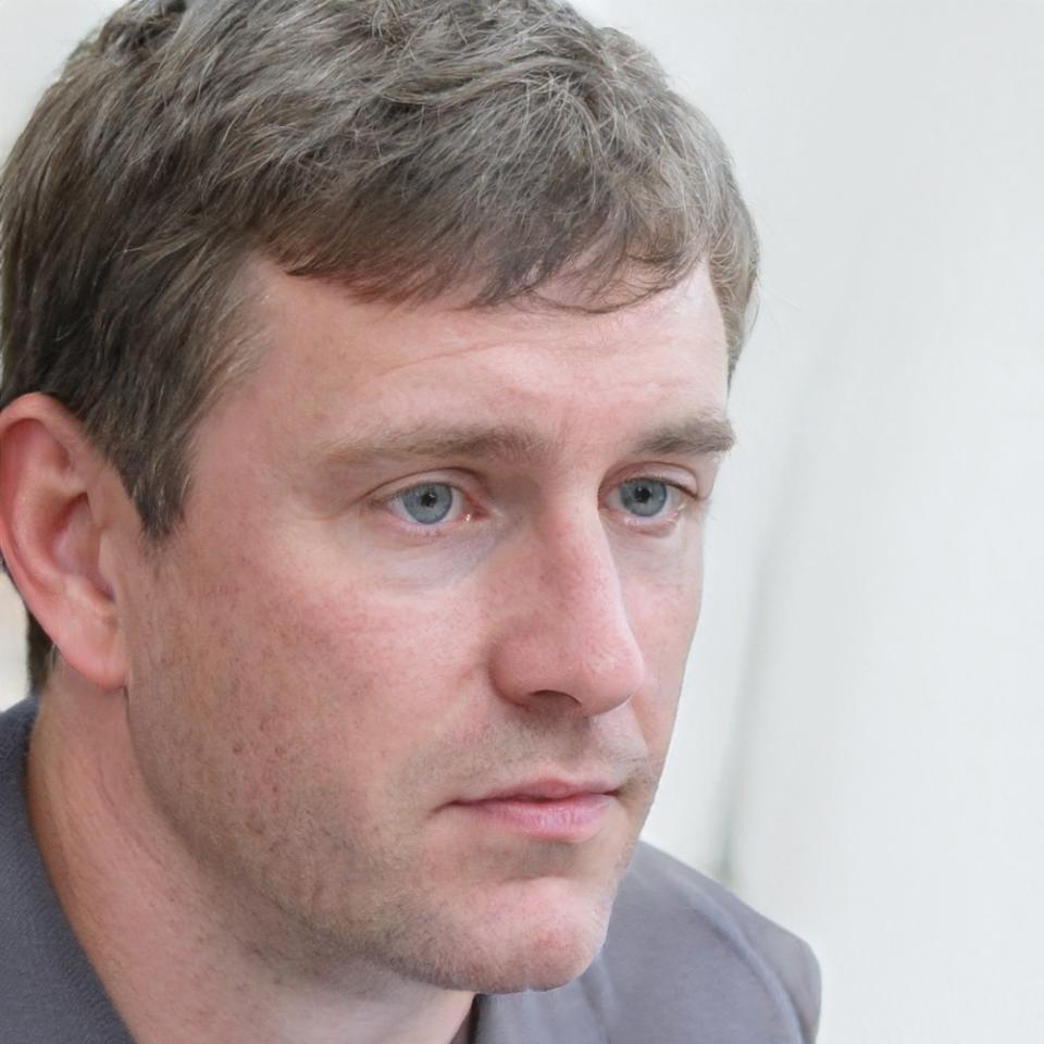Professional portrait of male UX designer and program graduate